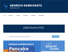 Tablet Screenshot of henricodemocrats.org